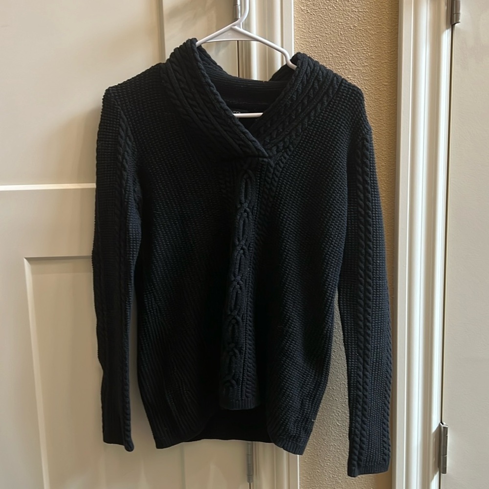 Black sweater nautical brand